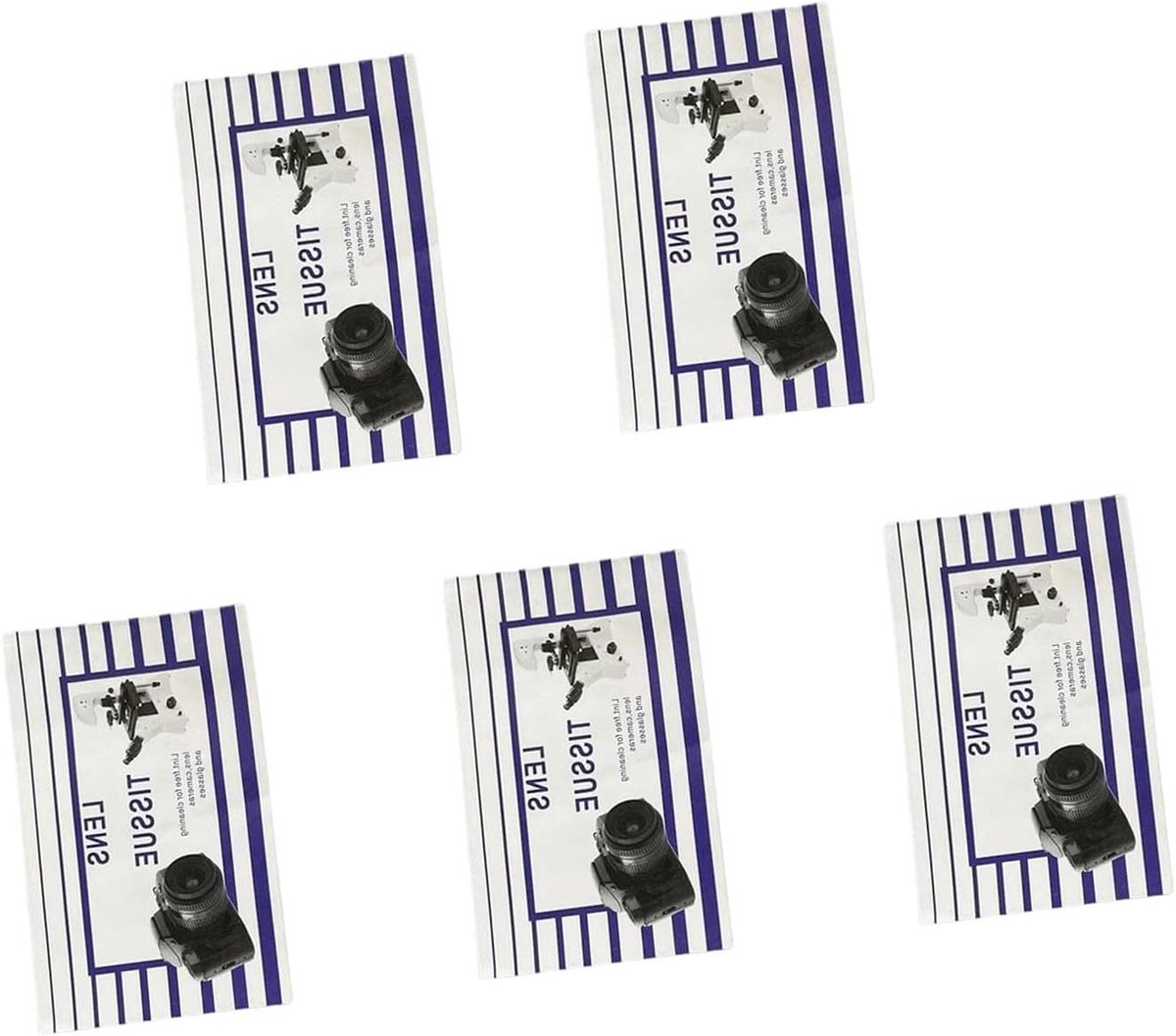 Lens Reinigingspapier - Veegdoekjes Set - Delicate Apparatuur Reinigen - Krasvrij Zacht Materiaal - 50 Stuks - Wit