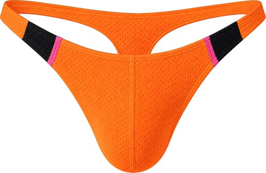 Barcode Berlin Thong RONAK Orange - MAAT S - Heren Ondergoed - String voor Man - Mannen Thong