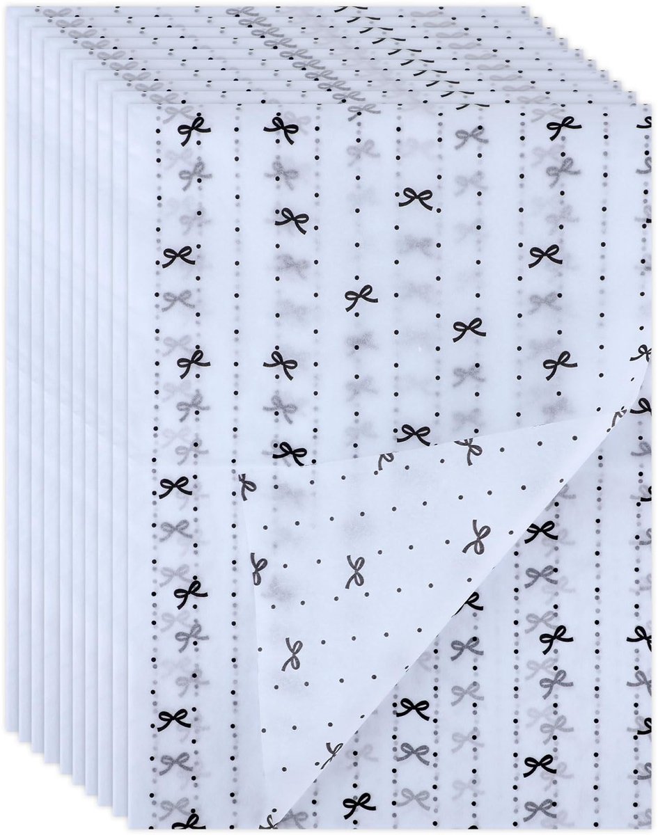 Dailygoods - 10 Vellen Stippen Strik Inpakpapier - Cadeaupapier voor Feestdagen