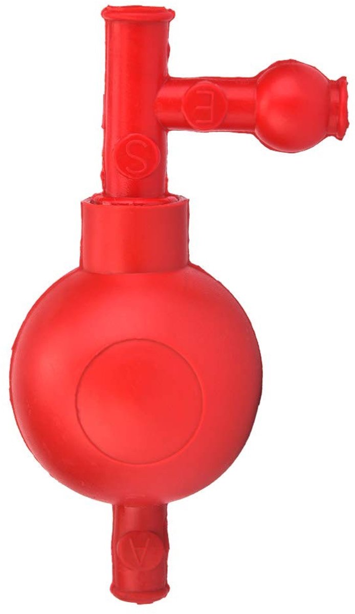 SOUQONE- Zuiglamp Hoge Zuigkracht - Rubberen Pipet - Corrosiebestendig - Veilig - Geschikt voor Laboratoria - Afmetingen 13 x 6 x 6 cm