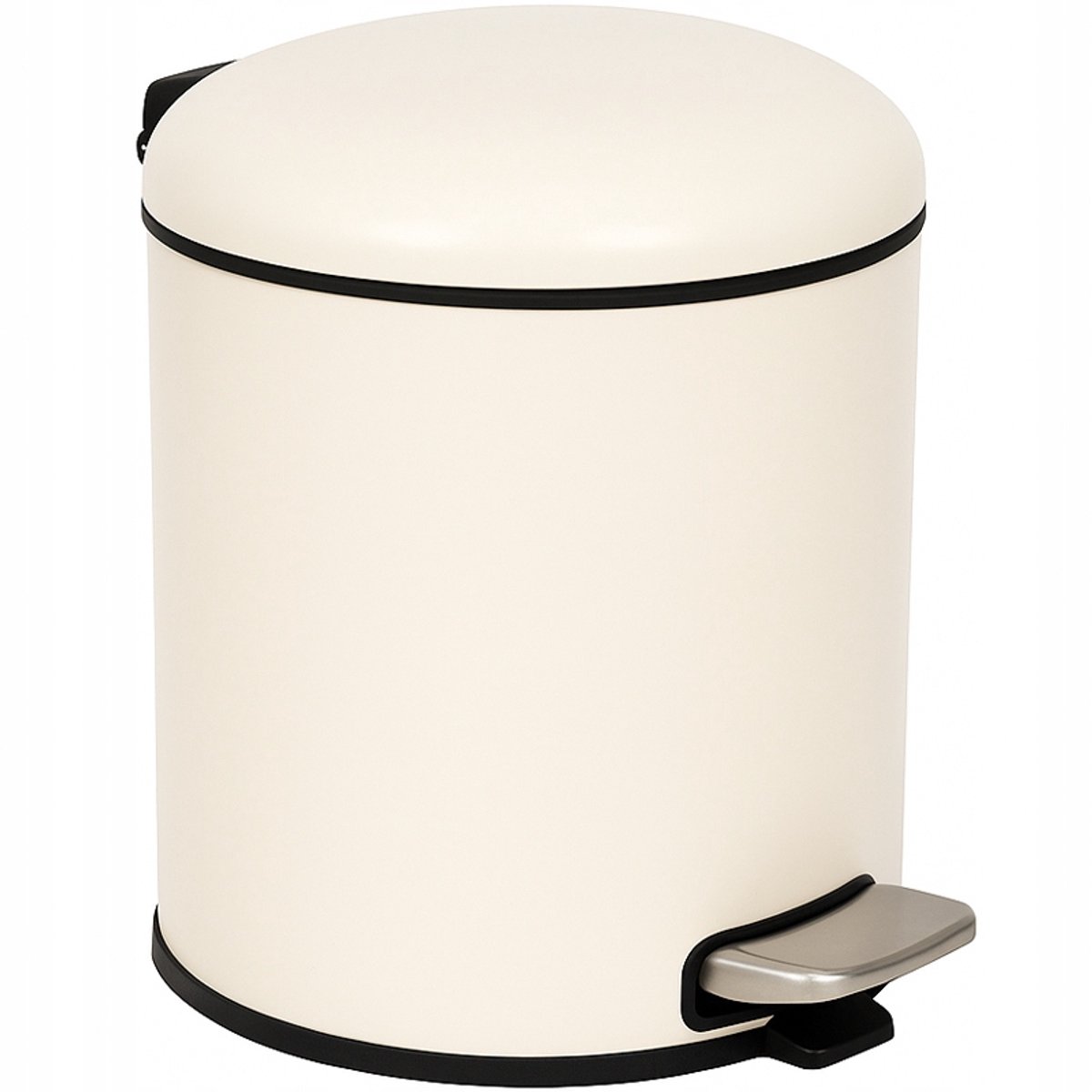 Beige Afvalbak 5L met Pedaal voor Keuken & Badkamer - ViO 5B5-ROM