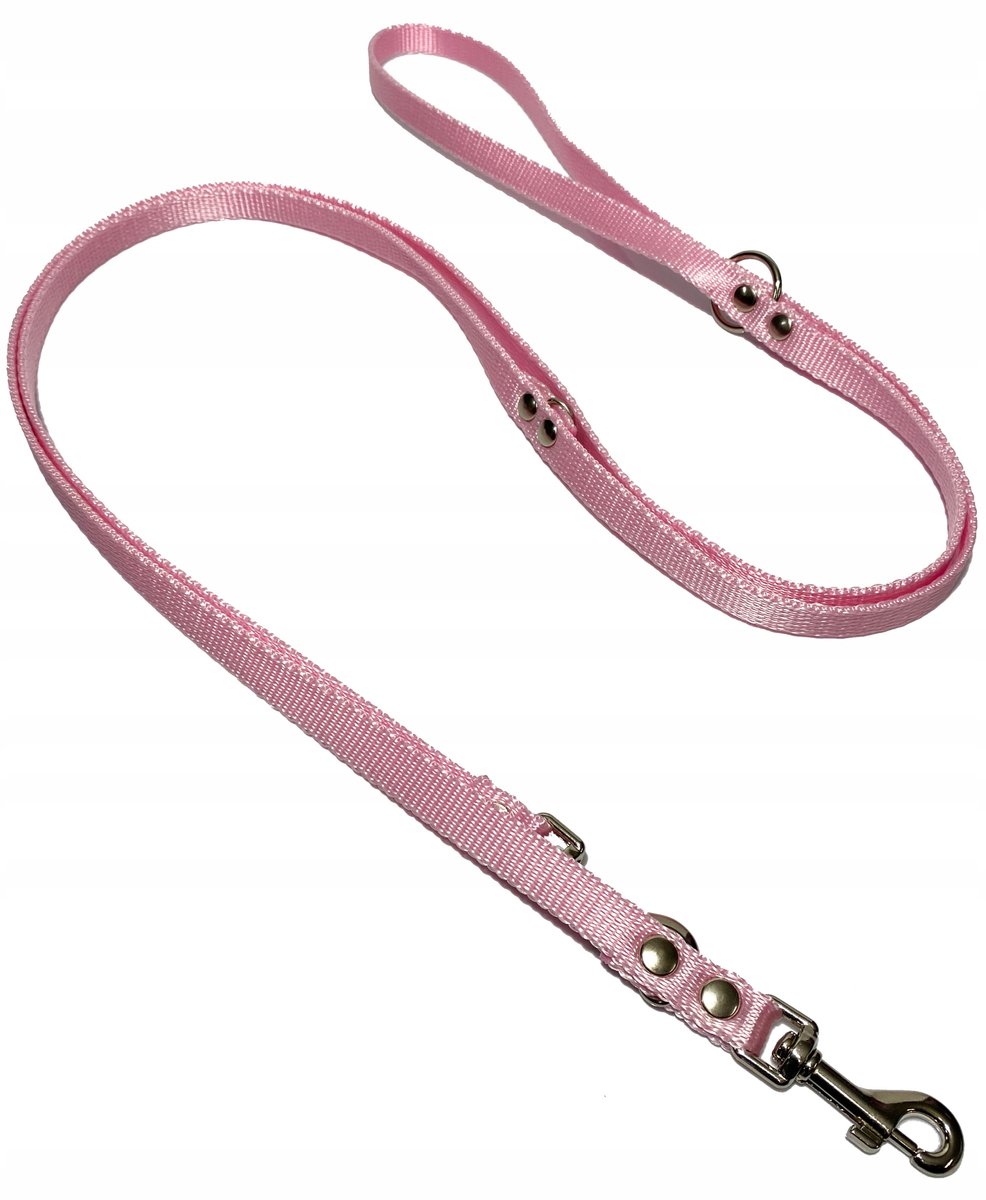 Verstelbare Hondenriem 120-205 cm / 13 mm Breed - Roze