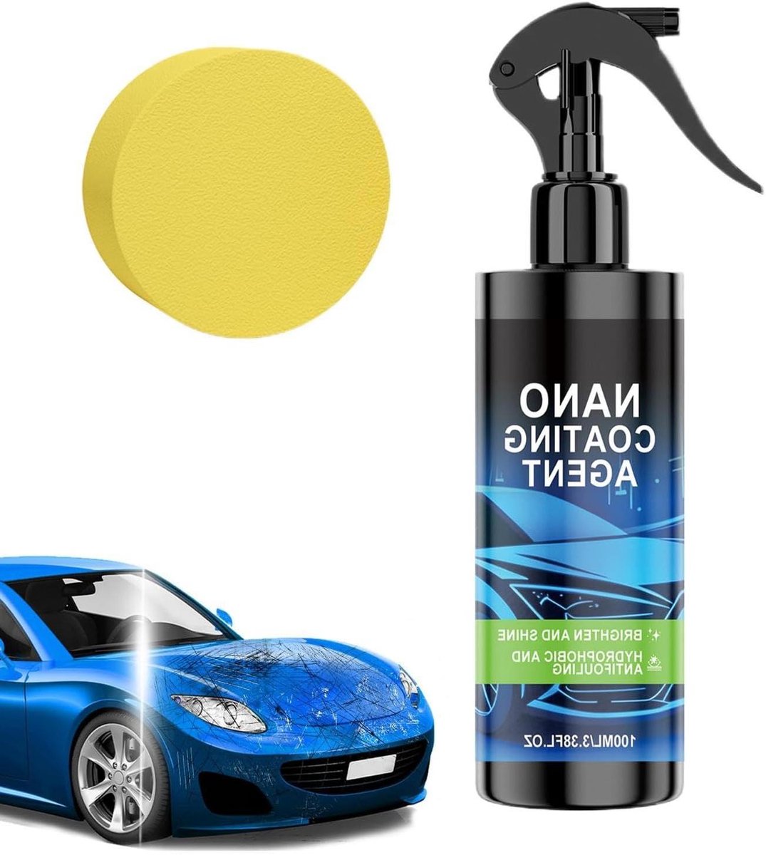 Autocoatingspray - Lakbescherming - Voertuigonderhoud - Hydrofobe laag - 100 ml - Transparant