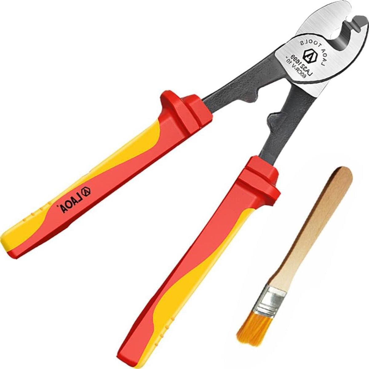 Geïsoleerde Kabelsnijder - Draadstripper Tang - Elektricien Werk - VDE Gecertificeerd - 170mm Lengte - Tri-Kleur