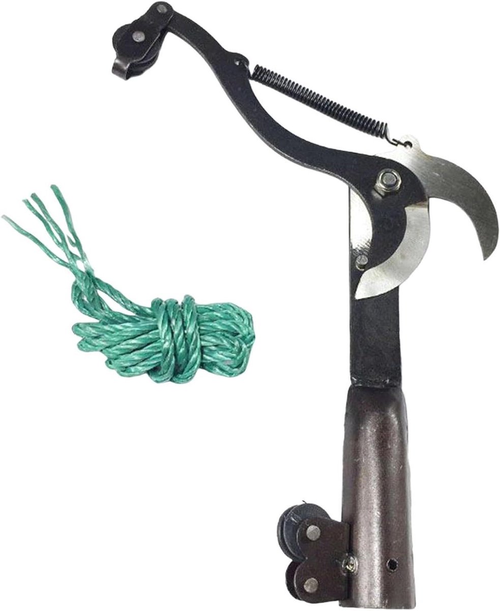 Takkenschaar Staal - Hand Snoeischaar - Precisie Snoeien - Verstelbare Steel - 1.5m Touw - Zwart