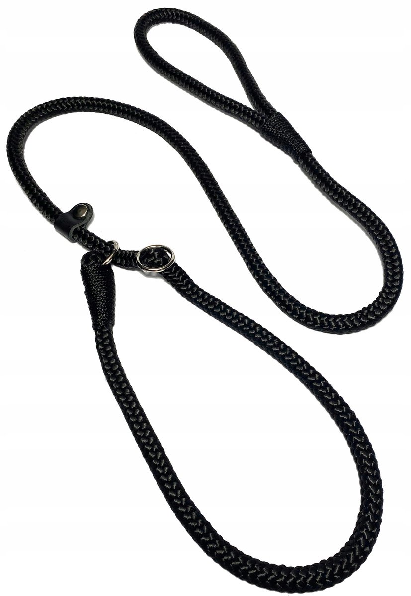 Gedragslijn Retriever 10mm/140cm Zwart - Verstelbare Halsband