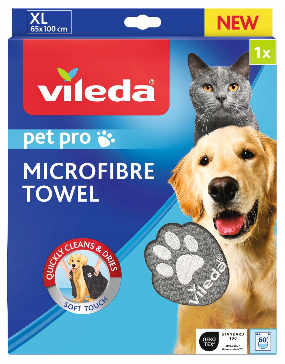 Vileda Pet Pro XL Dierenvacht Handdoek 65x100cm