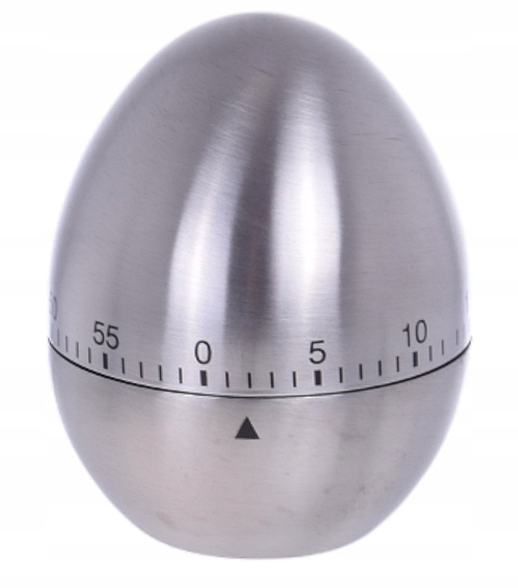 Mechanische Keukentimer Eivormig - Roestvrij Staal
