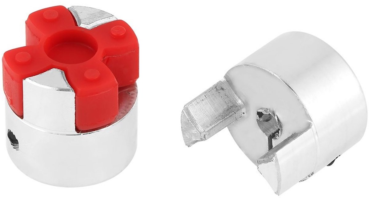 JHUBERS - Flexibele koppeling - Aluminium - Eenvoudig te installeren - 5x8 mm - Dempend vermogen - Geschikt voor diverse toepassingen - Model #699