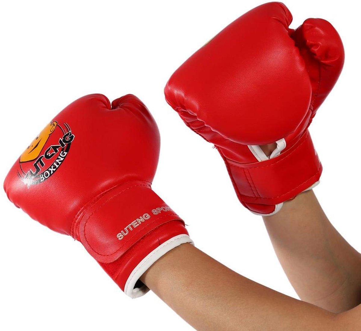 JHUBERS- Bokshandschoenen Kinderen - Sparring/Training - PU-Materiaal - Klittenbandsluiting - Ergonomisch Ontwerp - Verbeterde Veiligheid - Kindersporthandschoenen