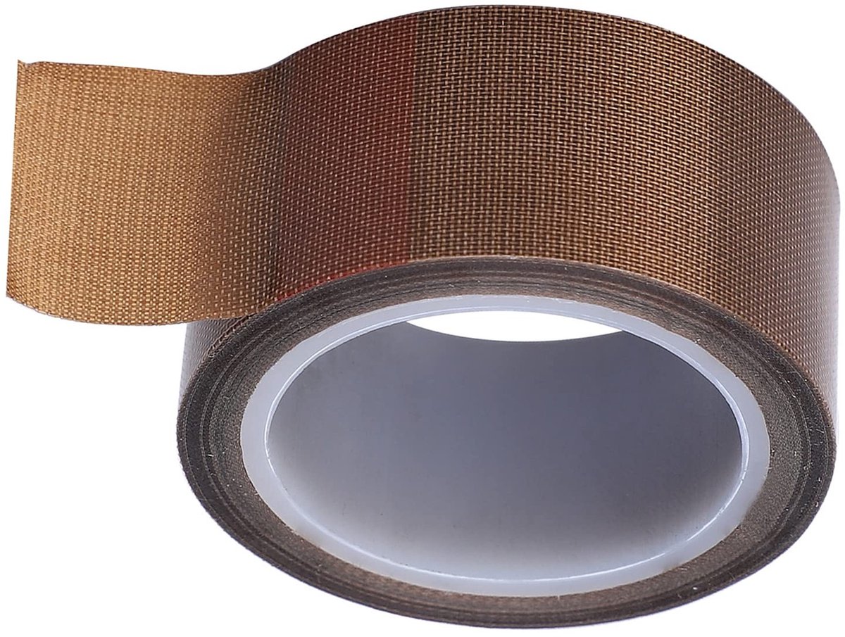 ZEYNOMAX- Glasweefseltape Hoge Temperatuur - PTFE Tape - Isolatietape - 10 Meter - Anti-veroudering - Kreukvrij Materiaal