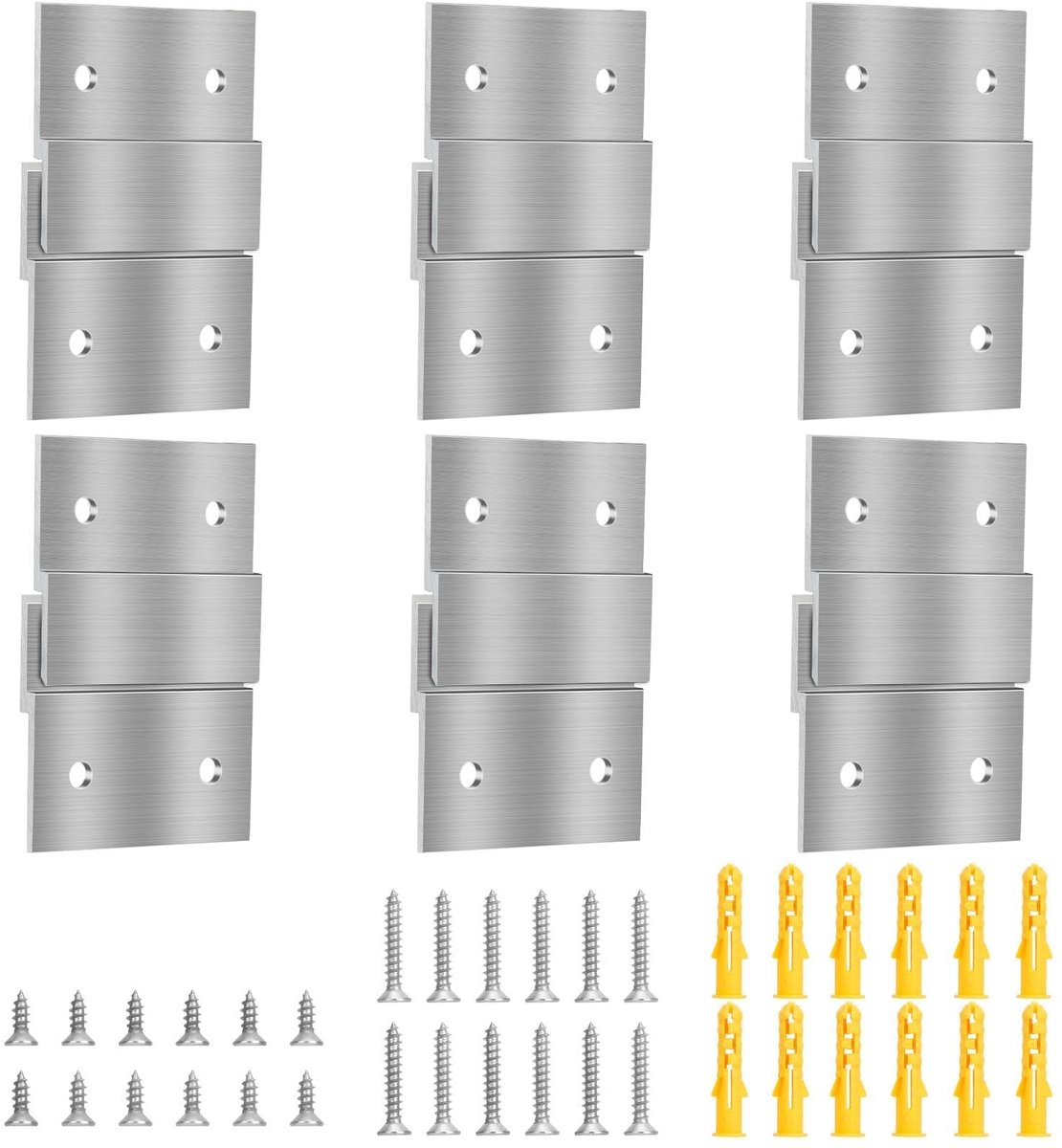 JHUBERS- Appendini Set van 8 Stuks - Zelfklevende Haakjes - Ophanghaken voor Quadri - Duurzaam - Geschikt voor Wanddecoratie - Eenvoudige Montage