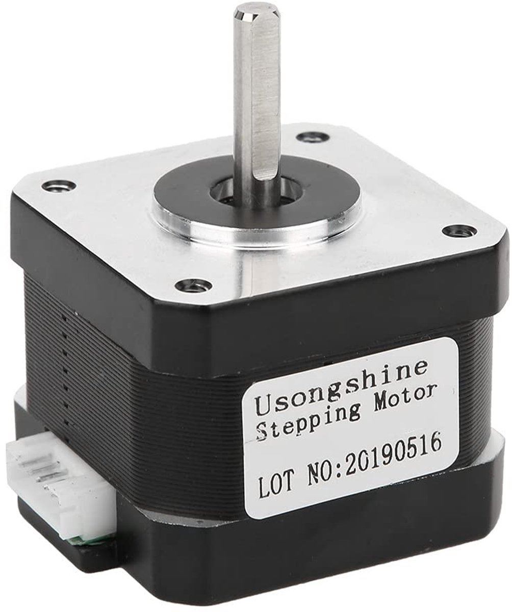 JHUBERS- Stappenmotor 17Hs3401S - 4 Draden - Legering - Printermotor - Nauwkeurigheid + -5% - Temperatuurstijging tot 80℃ - Motor
