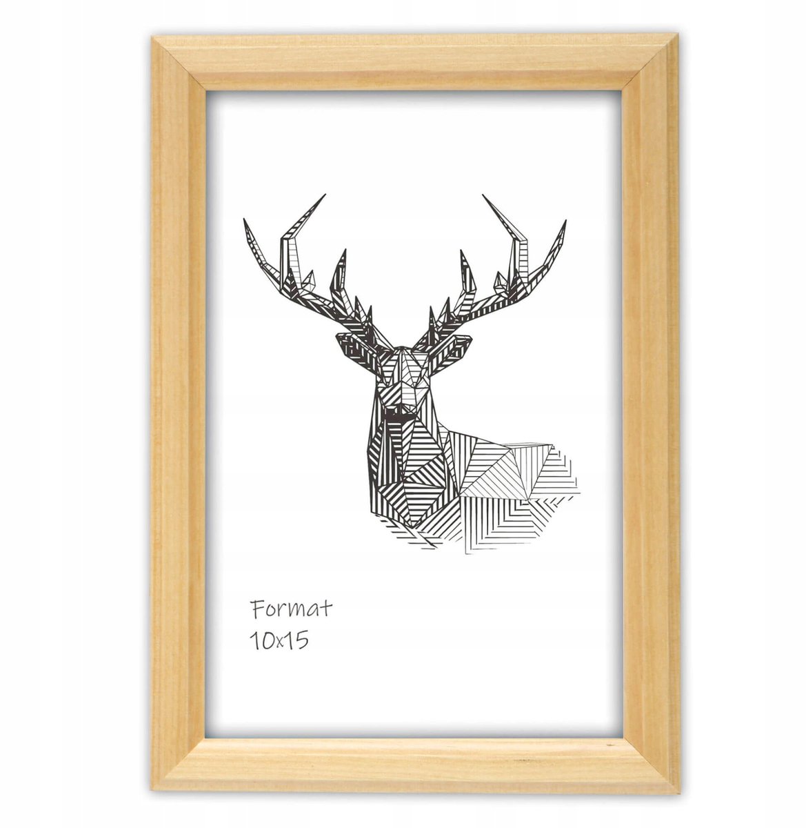 Klassiek Houten Fotolijst 15x21 cm - Natuurlijk Hout