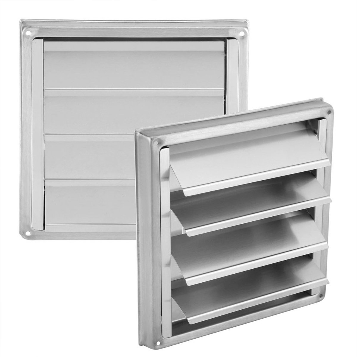 JHUBERS- Ventilatiegrille 100mm - Schokbestendig - Luchtrooster Buitenmuur - Weerbestendig - Uitlaat - Geschikt voor Ventilatiepijpen