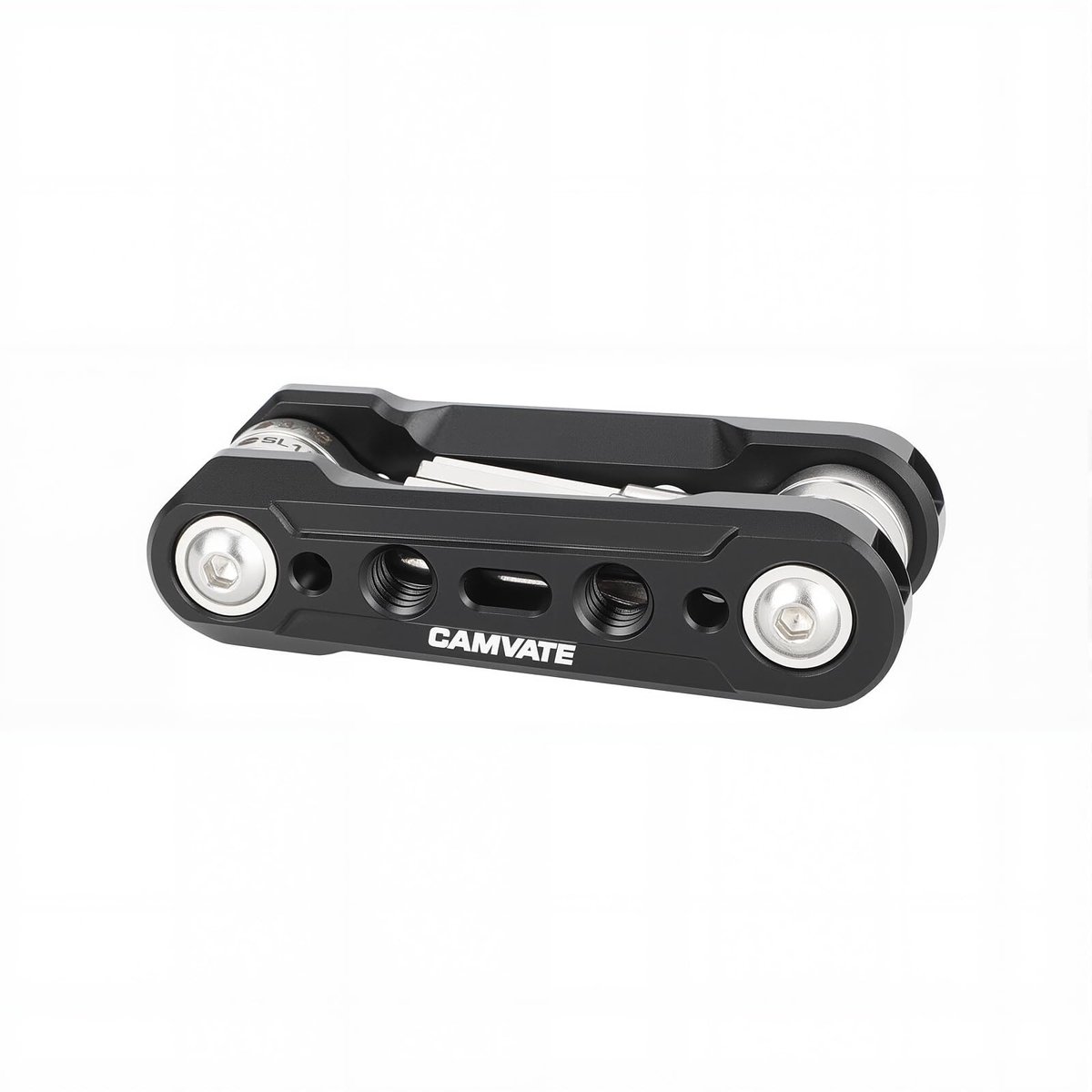 JHUBERS- Multischroevendraaier 6-in-1 - Opvouwbaar - Aluminium/Roestvrij Staal - Inclusief Gereedschap - Compact - Lichtgewicht 66g - Toolset