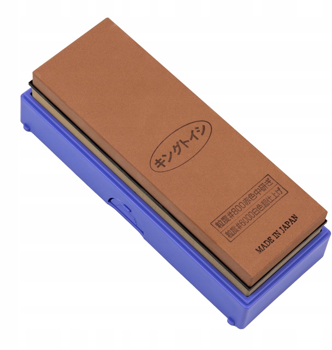 King PB-04 Tweezijdige Slijpsteen 800/6000 met Basis