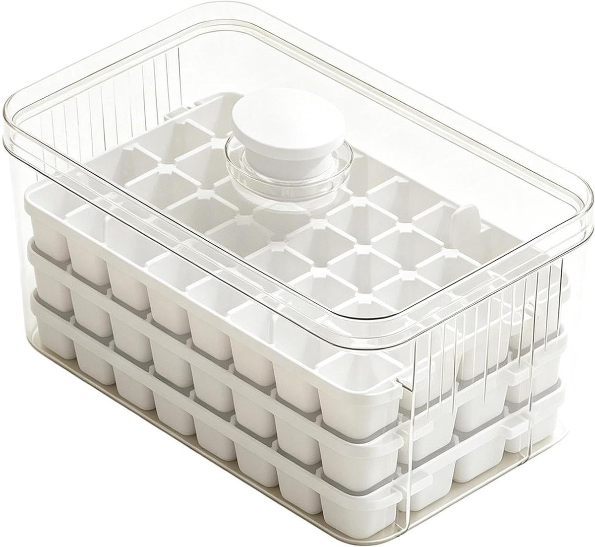IJsklontjes Bakjes Set - IJsblokjes Maker - Drankjes Koelen - 96 IJsblokjes Tegelijk - 20 x 12 x 10 cm