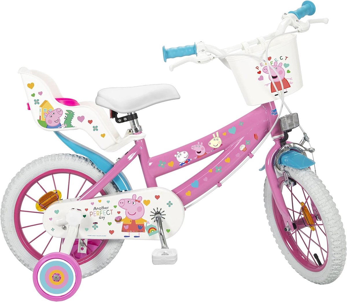Kinderfiets Loopfiets Buiten spelen Met steunwielen 14 inch Meerkleurig