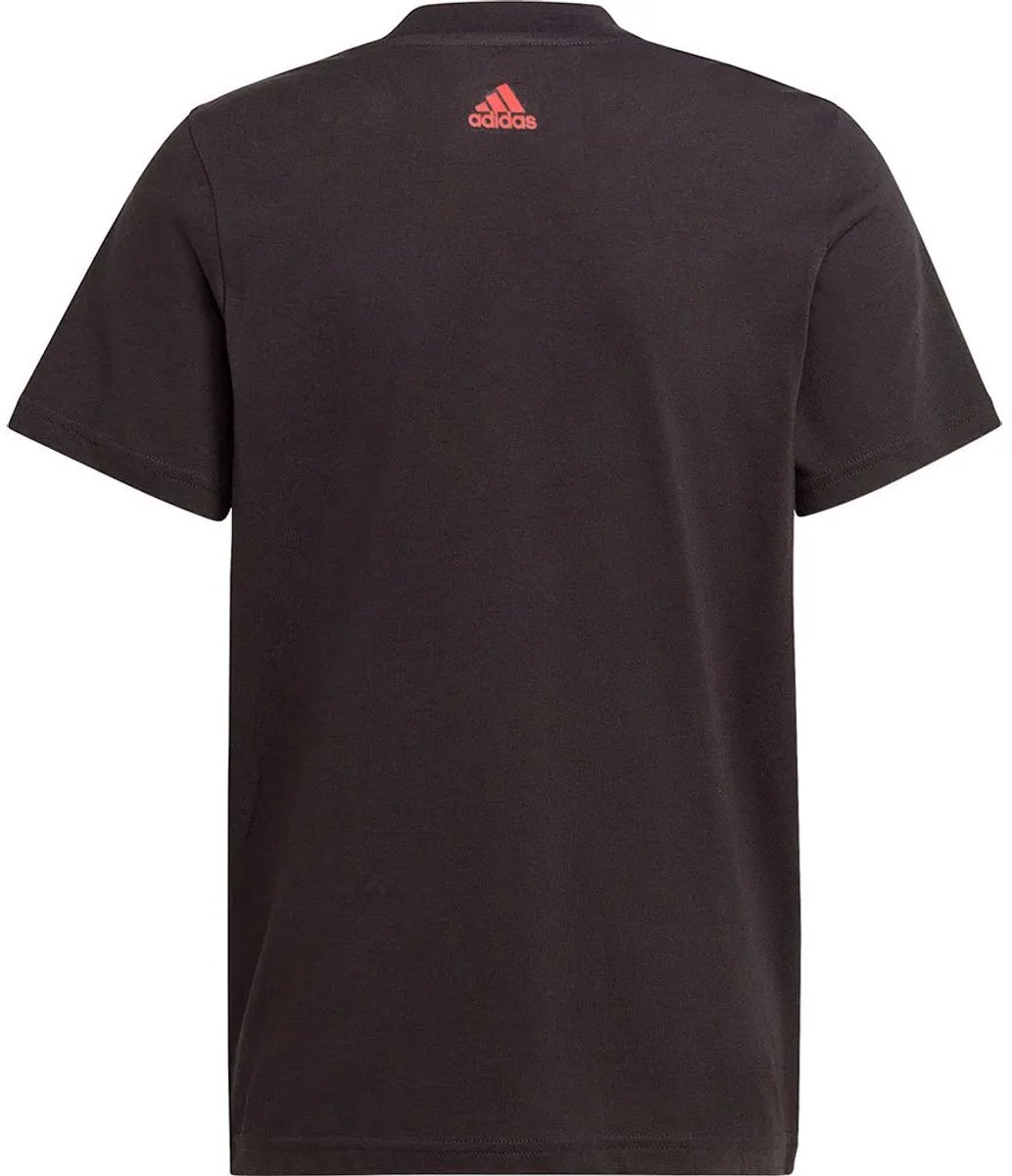 adidas Sportswear Essentials Two-Color Big Logo Katoenen T-shirt Kinderen Zwart