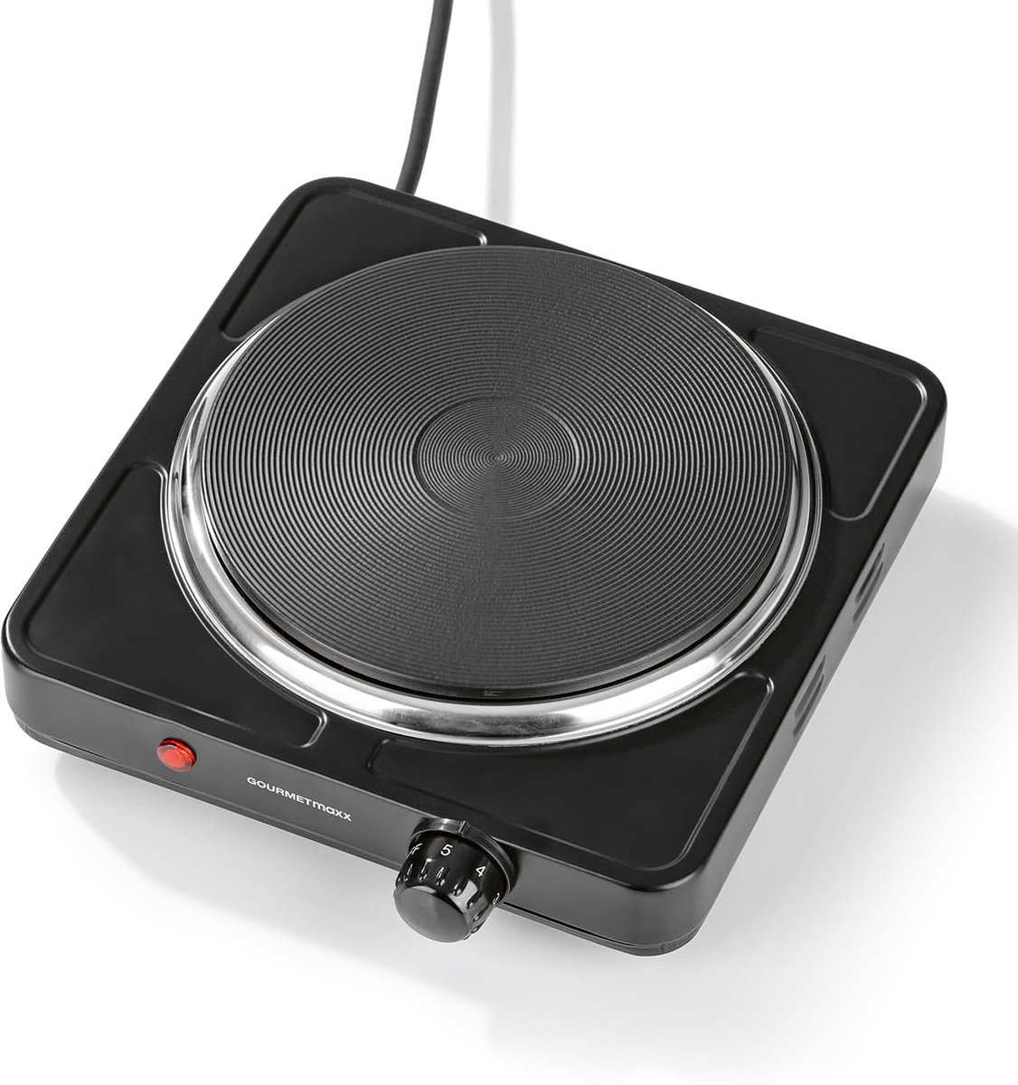 Elektrische kookplaat - Compact fornuis - Overal koken - Traploze temperatuur - Tot 18.5cm - Zwart