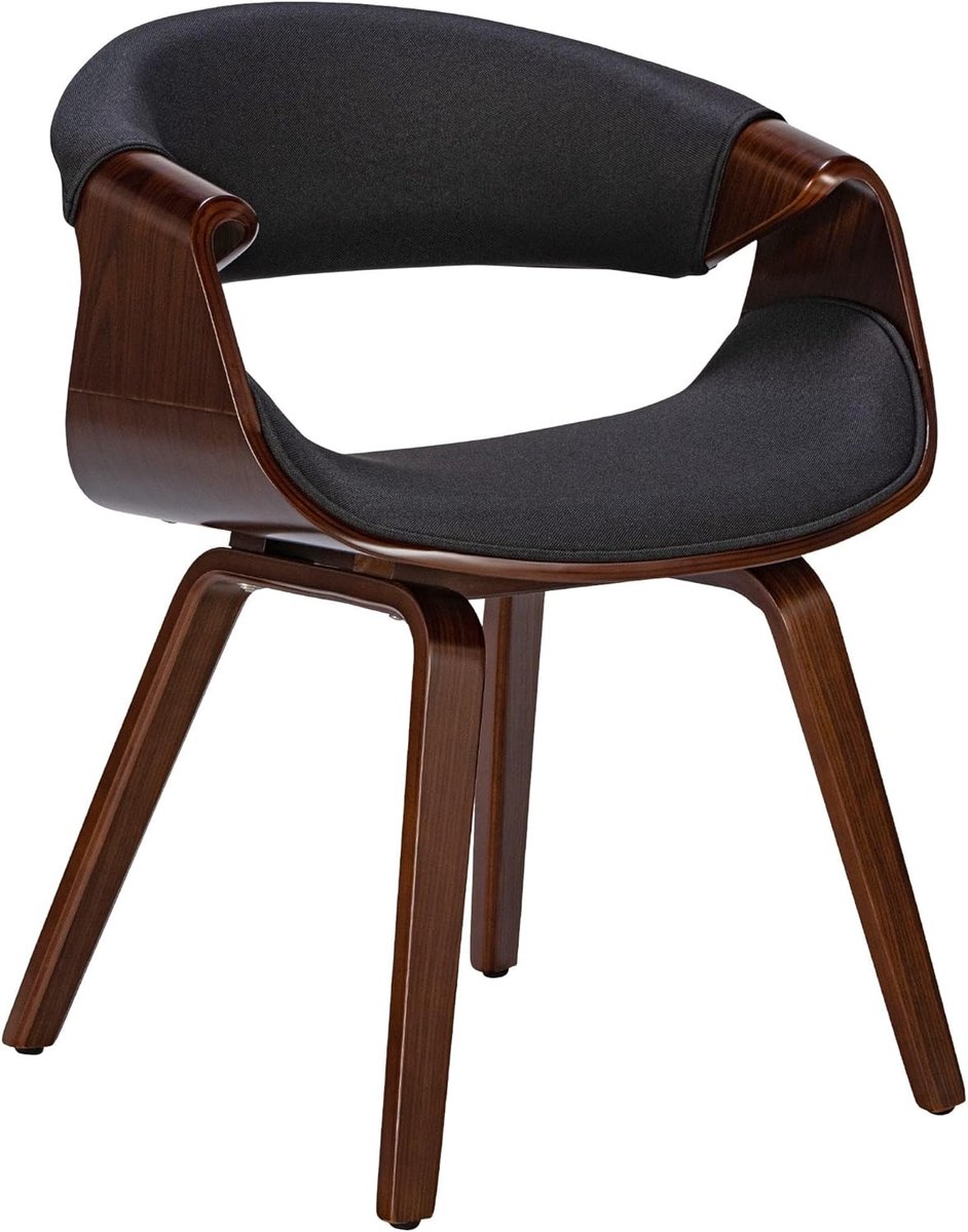 Eetkamerstoel Met Armleuning - Stoel Houten Frame - Comfortabel Zitten - Ergonomisch Ontwe