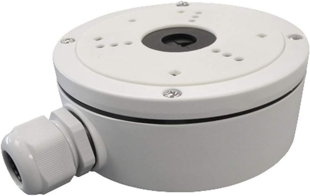 Universele Aansluitdoos - Camera Behuizing - Veilige Montage - Aluminium Constructie - 137x51.5mm - Wit