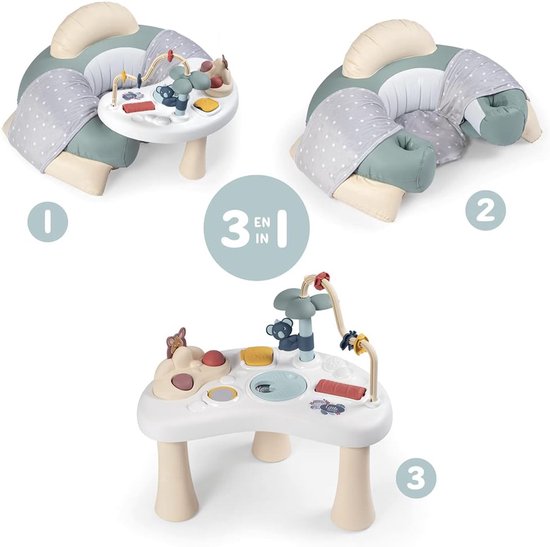 Babyzitje met tafel - Peuterstoel Speeltafel - Ontspannen Spelen - Met Rugleuning - 66 x 70 cm - Veelkleurig — afbeelding 2