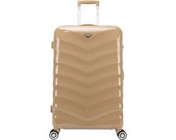 Decent EXCLUSIVO-ONE Grote maat koffer 77 × 48 × 28 - Reiskoffer met wielen - Lichtgewicht koffer - Reiskoffer groot - Veilig TSA Cijferslot - Zand