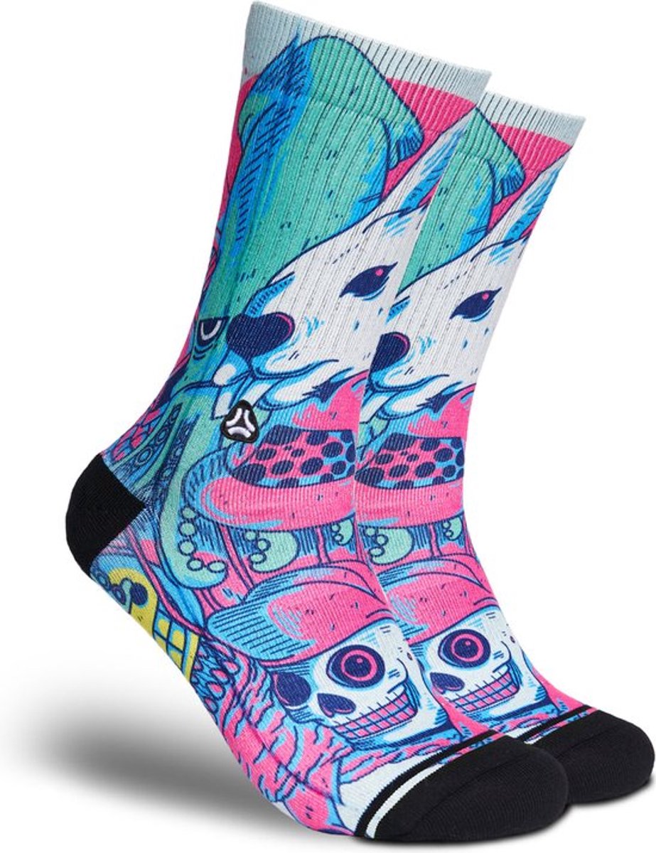 FLINCK Sportsokken - White Rabbit - Maat 36-38 - Unisex - Heren Sokken - Dames Sokken - Naadloze sokken - Crossfit Sokken - Hardloop Sokken - Fitness Sokken - Fietssokken
