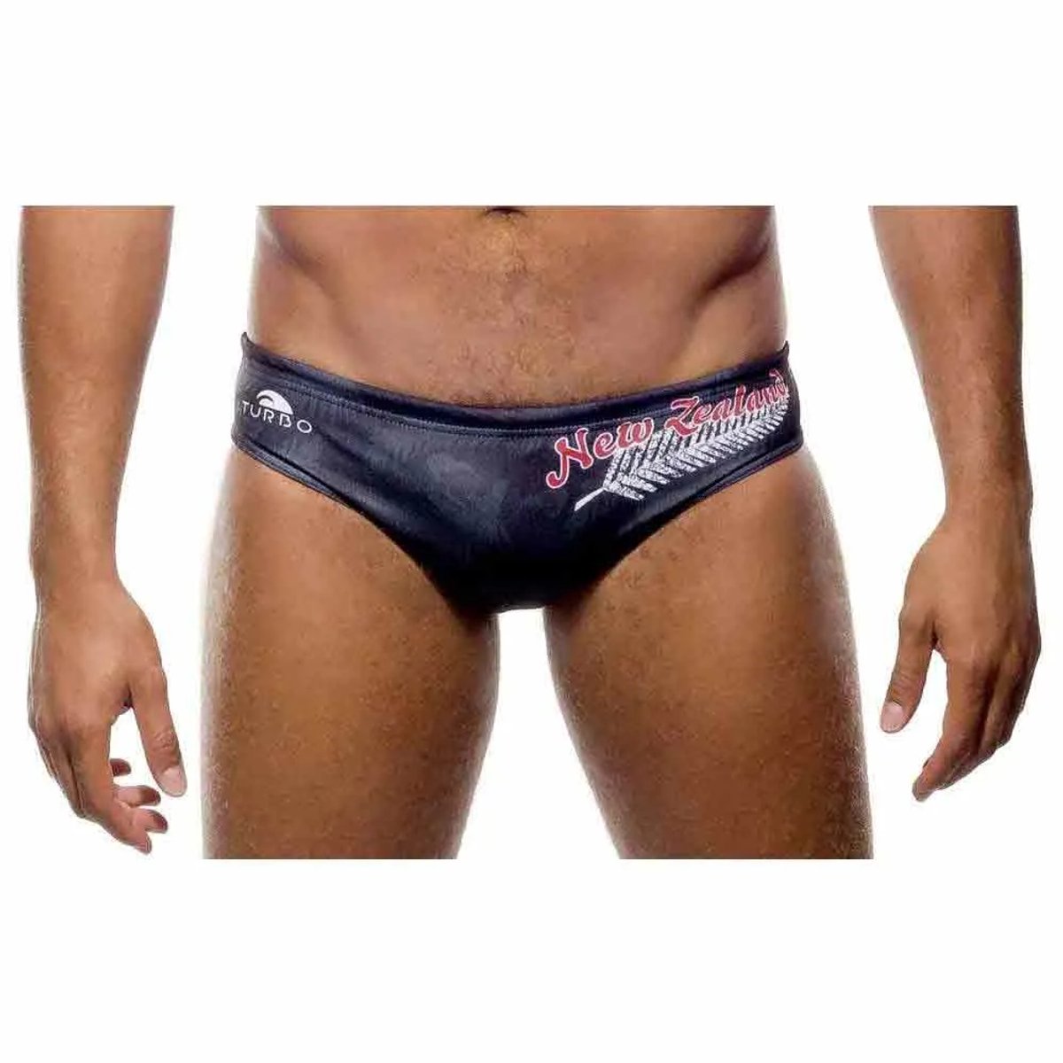 Turbo New Zealand Feather Zwemslip Zwart L Man