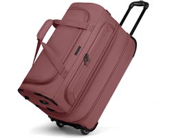 REDOLZ reistas trolley Duffle Essentials Wheeled Duffle Exp. Rose oud roze 55cm