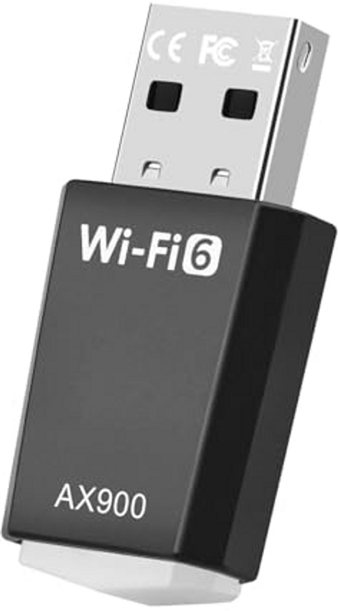 Wifi 6 Adapter - Draadloze Netwerkkaart - Snelle Internet Verbinding - MU-MIMO Technologie - AX900 Mbps - Zwart