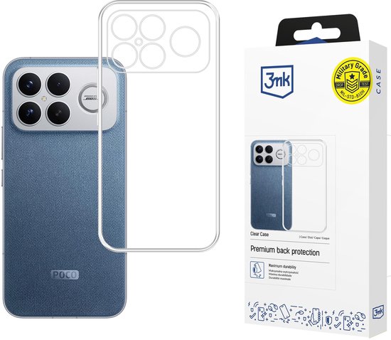 3Mk Coque Transparente Pour Poco F8, Ultra Protection, Anti-rayures, Transparente