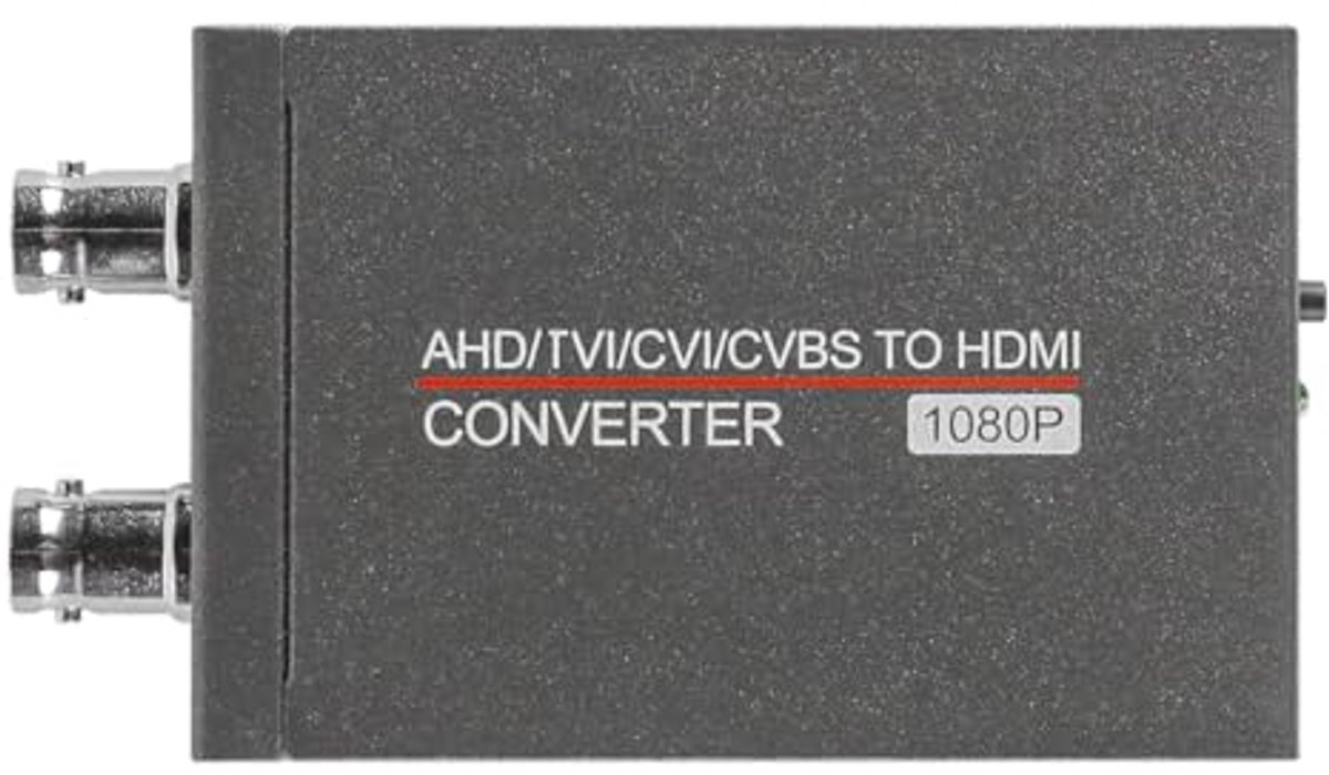 Signaal Converter - Video Adapter - Bewakingsbeelden Weergeven - Meerdere Signalen Ondersteund - 1080p Resolutie - Grijs