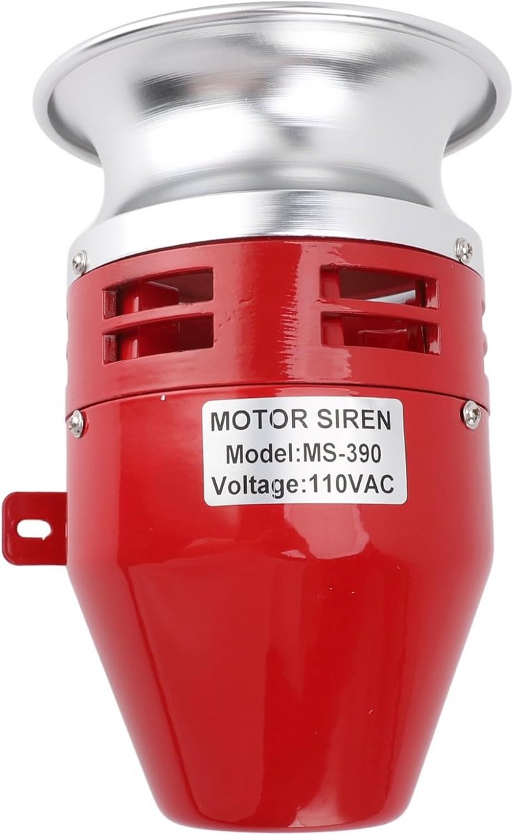 Motor Sirene - Luchtalarm Zoemer - Veiligheid Waarschuwen - 125dB Hoog Volume - 78 X 53 Inch - Zilver