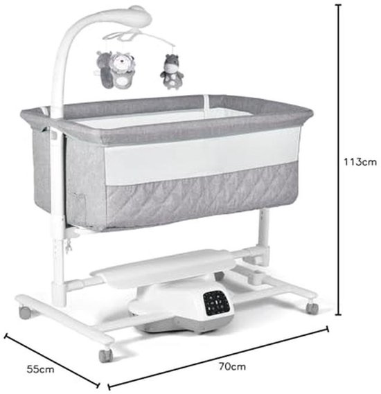 Elektrische Babybed met Automatische Wiegfunctie en Multidirectionele Schommeling (Wit) van Chicco — afbeelding 2