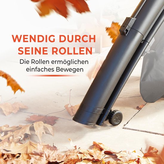 Elektrische bladblazer 2-in-1 met krachtige mulchfunctie - Bladzuiger en blaasfunctie in één - 35 liter opvangzak - 3200 W vermogen voor efficiënte bladverwijdering van Merkloos	 — afbeelding 2