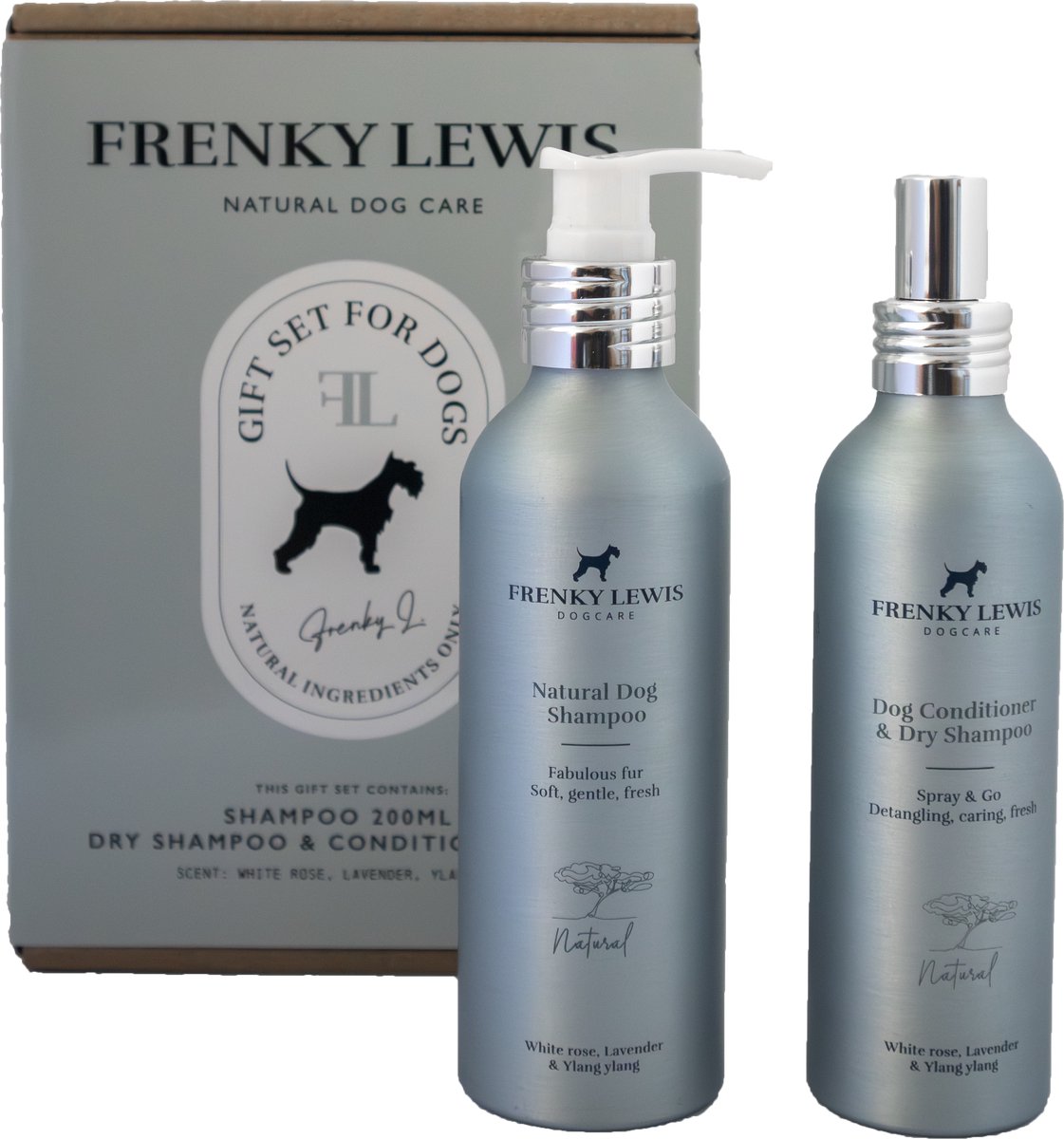 Gift Set 100ml Car & Pillow Spray + 100ml Anti Smell Spray White Rose, Lavender, Ylang Ylang