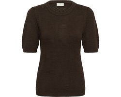Kaffe KAvivian Knit Pullover Dames Trui - Coffee Bean