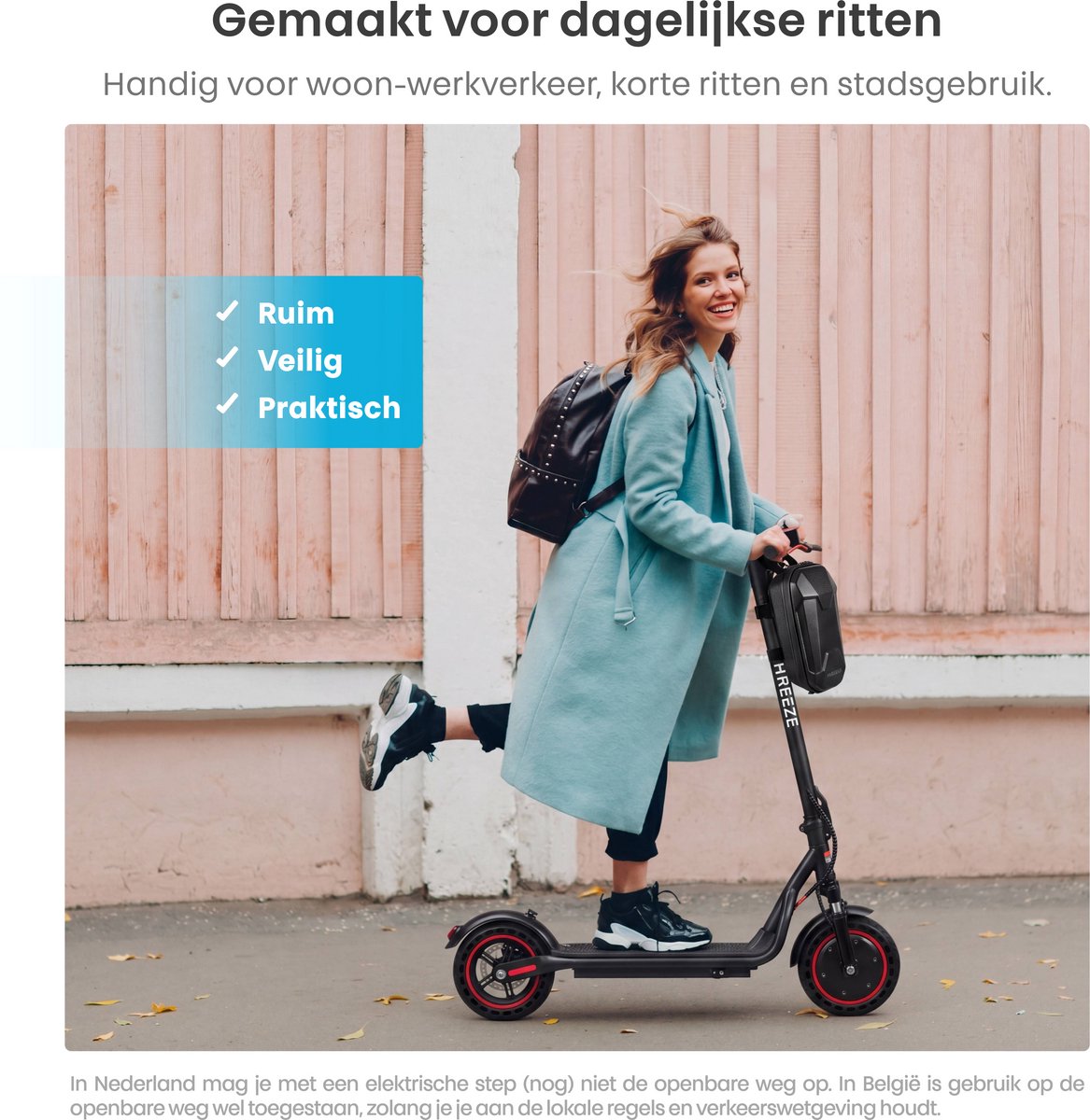 Phreeze Stuurtas Elektrische Step 4L - Groot & Schokbestendig - Waterdichte Opbergtas met 3 Vakken - Frametas - Opbergtas Fietsframe - Handlebar Bag geschikt voor Xiaomi, Segway, Ninebot Fiets & E-Scooter – foto 6