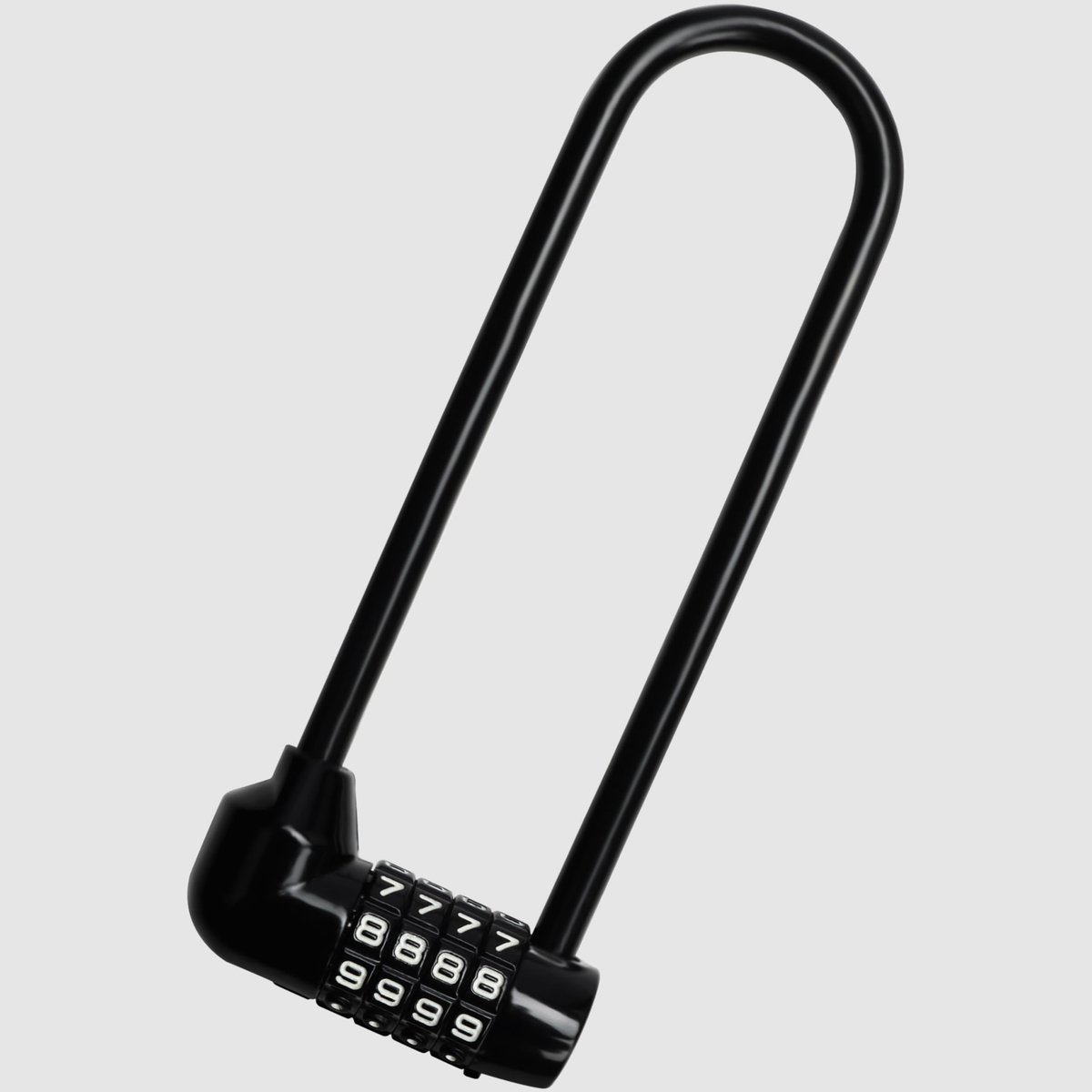Dailygoods- Hangslot 4-Cijferige Combinatie - 16 cm Lange Beugel - Zware Kwaliteit Buiten - Waterdicht - Herzetbare Code - Robuust Zinklegeringsmetaal - Combinatieslot