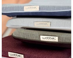 Wobbel Deck Original/Pure/Pro - Origineel Wobbel Matras voor een Zachte Uitnodiging - Balansbord Original, Pure en Pro - Quartz - Sand - OEKO-TEX - Wasbare Hoes - 100 cm