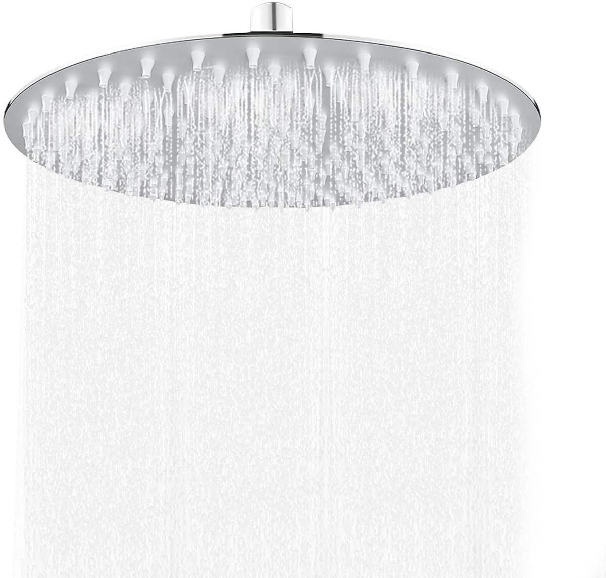 Dailygoods- Douchekop 20 cm Roestvrij Staal - Regendouchekop - 360° Verstelbaar - Waterdicht - Zelfreinigend - Groot Doucheoppervlak - Regendouche