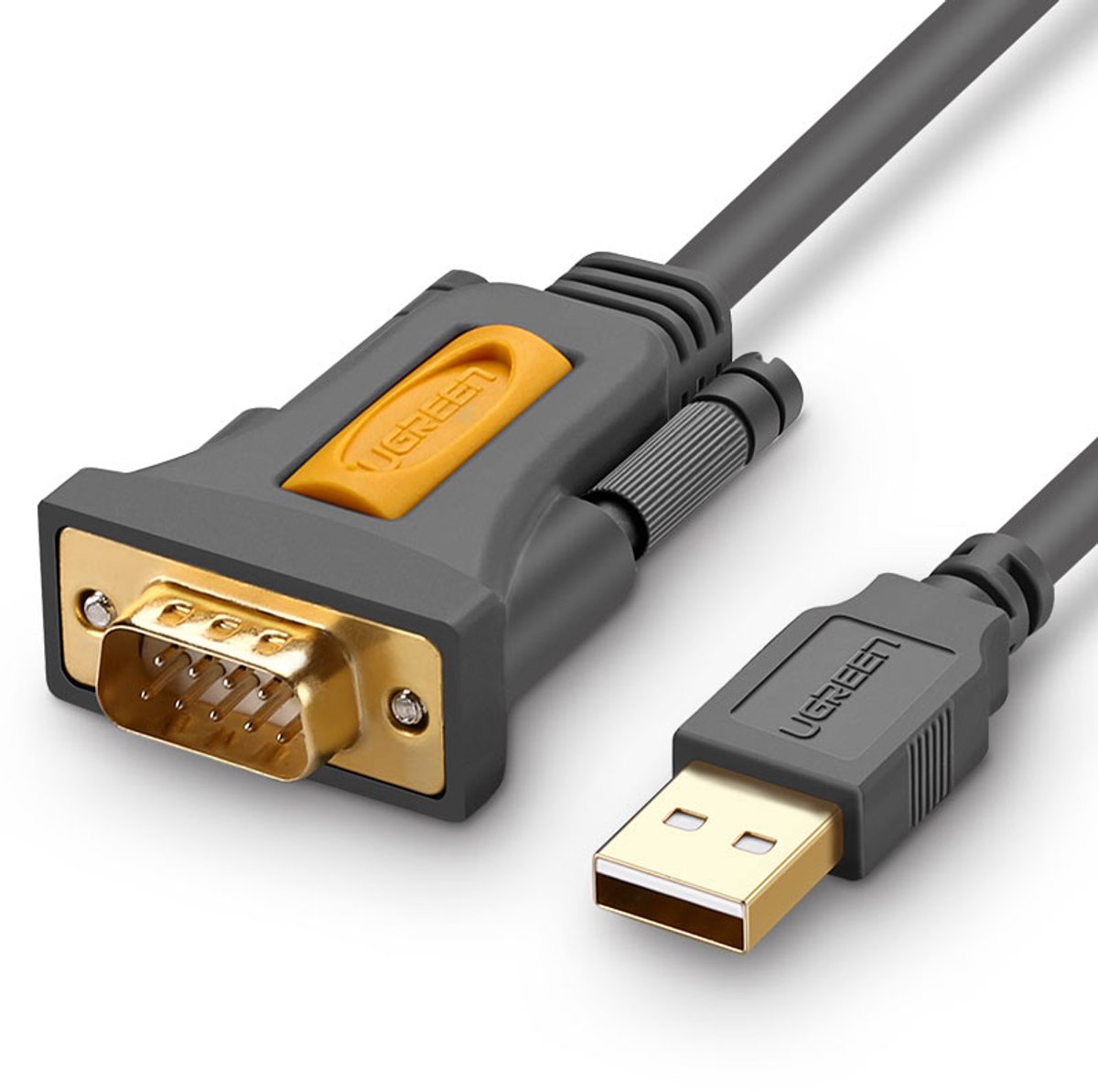 Ugreen CR104 - USB-A naar DB9 RS-232 Adapterkabel - 1.5m - Grijs