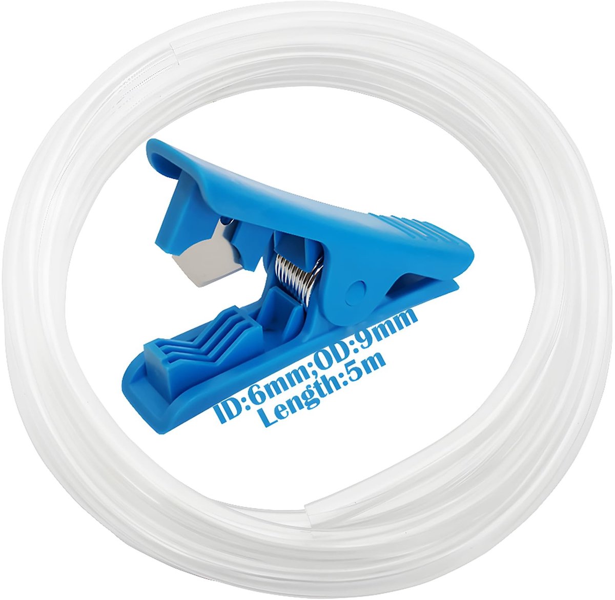 Dailygoods- PVC-slangbuis 5 meter - Transparante PVC-buis - Flexibele Waterpijp - Antivries - Binnendiameter 6 mm - Buitendiameter 9 mm