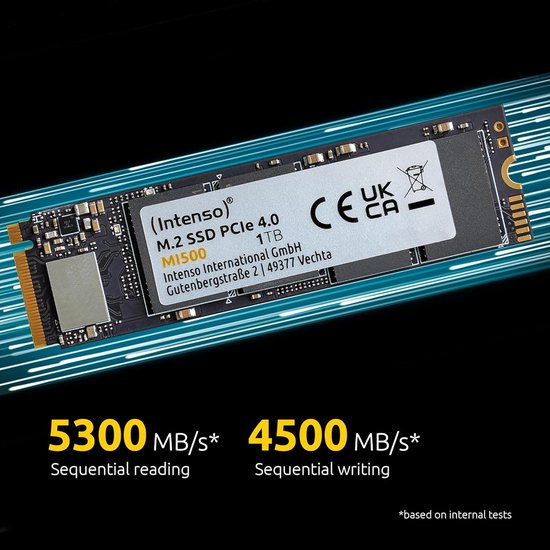 Interne SSD - M.2 Drive - Snelle Opslag - PCIe 4.0 - 1 TB - Zwart — afbeelding 4