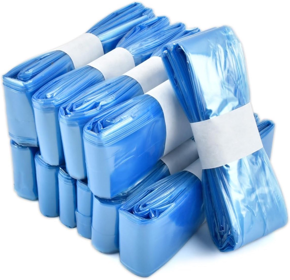 Navulzakken Luieremmer - Luier Afvalzakken - Hygiënisch Luiers Verwerken - Geur- en Bacterie-werend - 10 Rollen 4.5m - Blauw