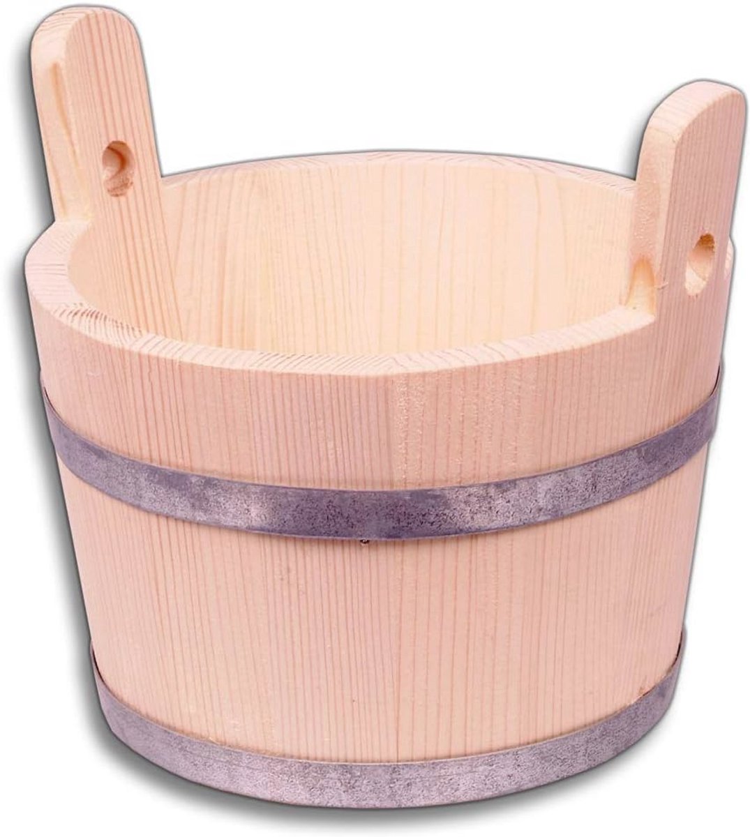 Houten Ton - Decoratieve Emmer - Planten Bakken - Trechtervormig Ontwerp - 15 Liter - Houtkleur