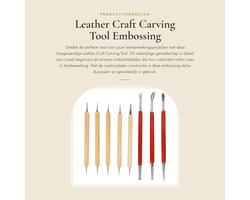Dailygoods- Modellerenlepel - Leerbewerking Tool - Embossing Lepel - Carving Stylus - Knutselgereedschap - Hoge kwaliteit - Leerbewerkingstool